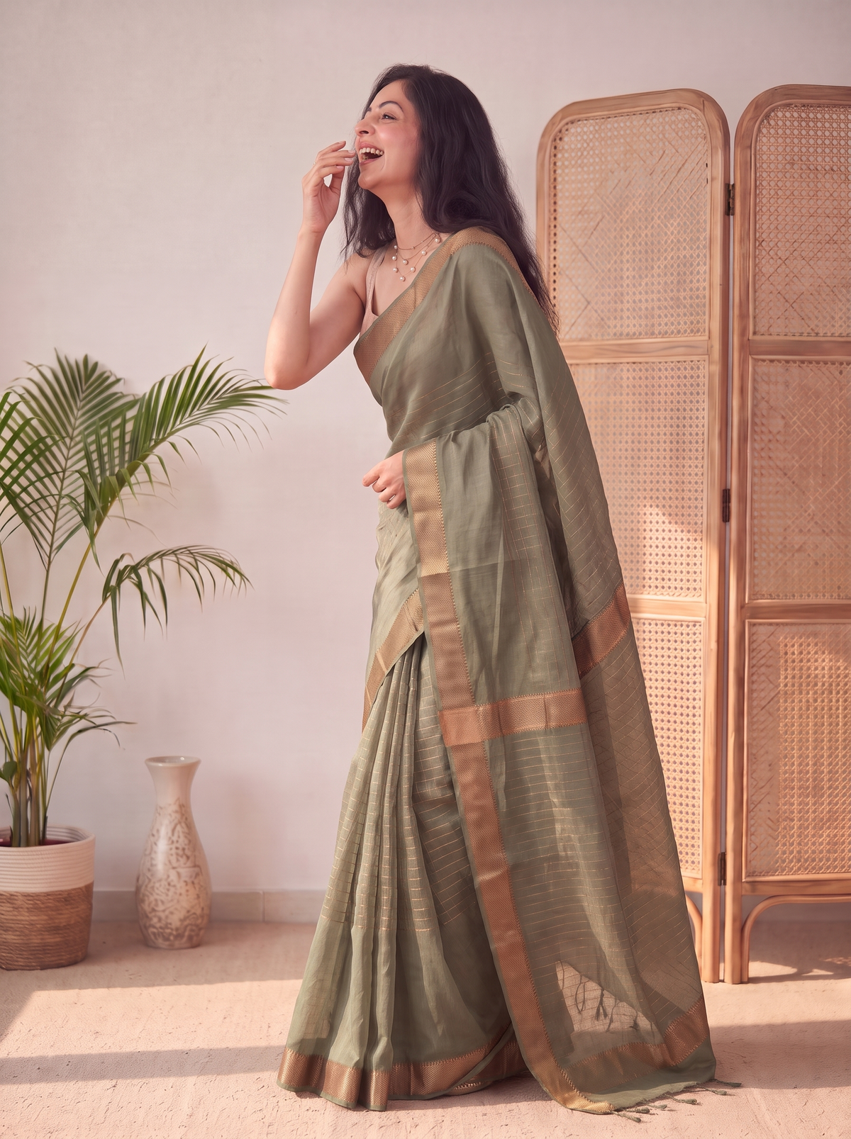 Indumati Jari Silk Saree