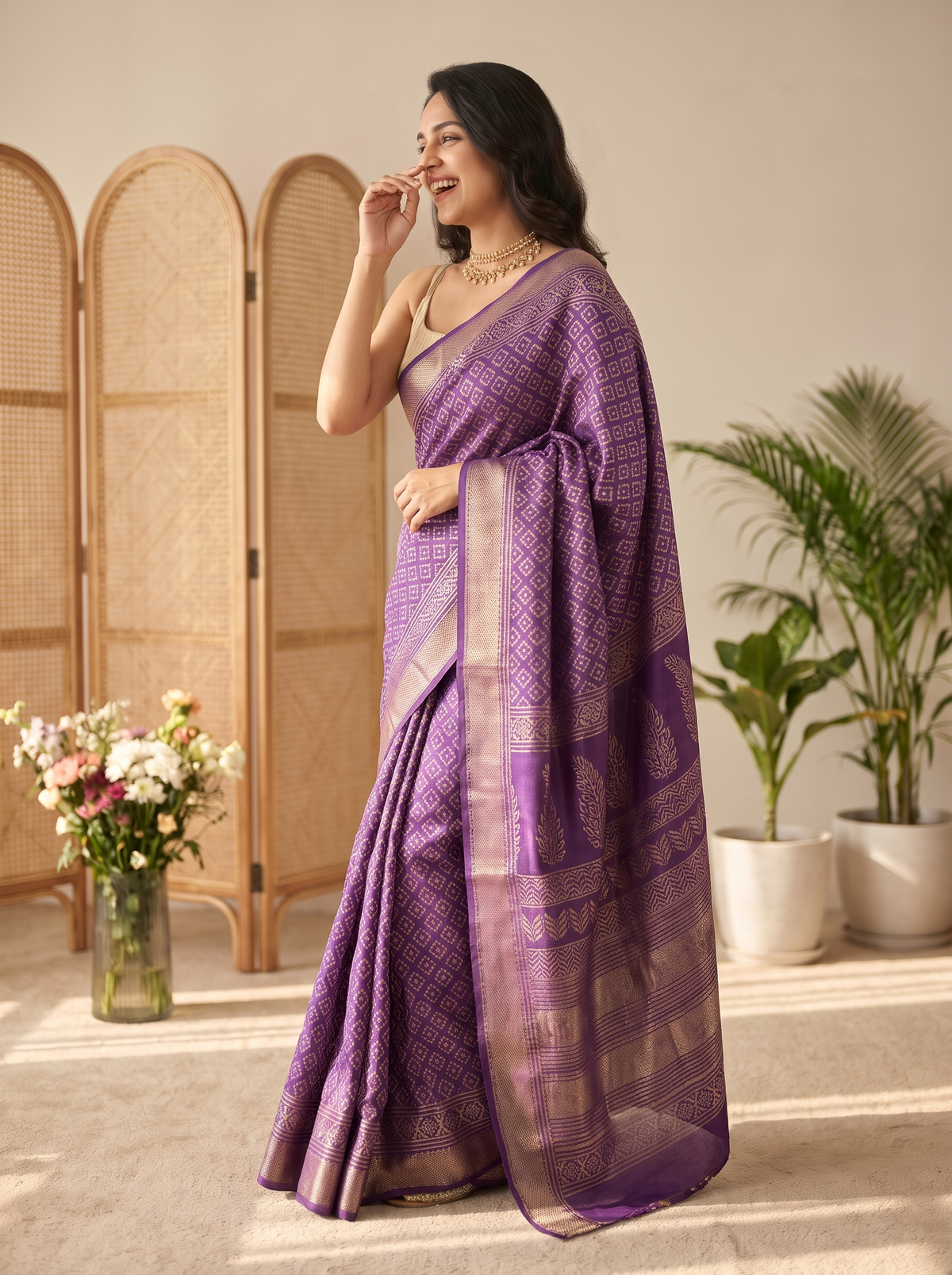 Virasat Maheshwari Cotton Silk Saree