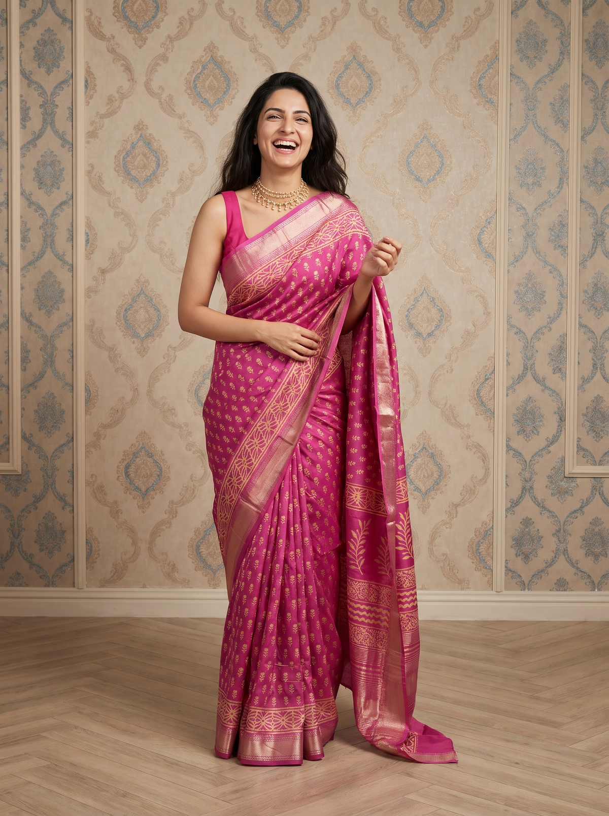 Manjari Maheshwari Cotton Silk Saree