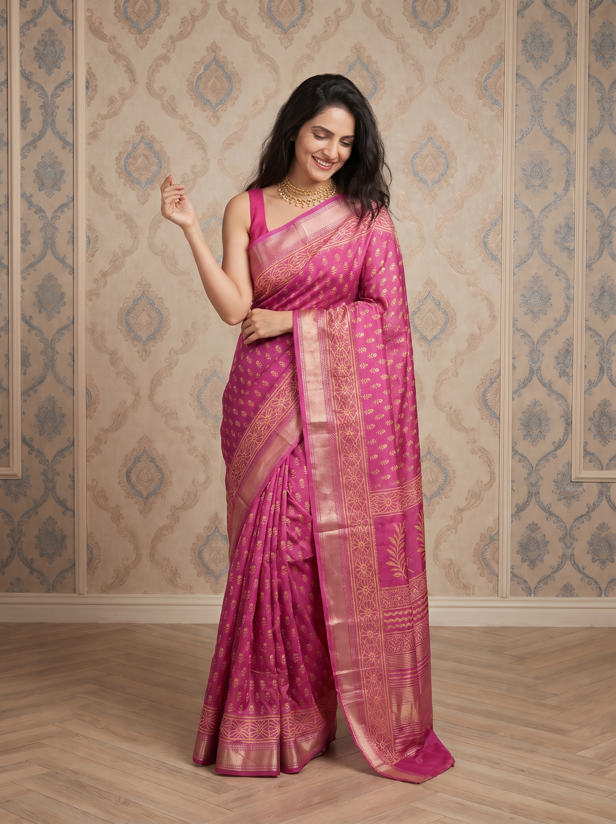 Manjari Maheshwari Cotton Silk Saree