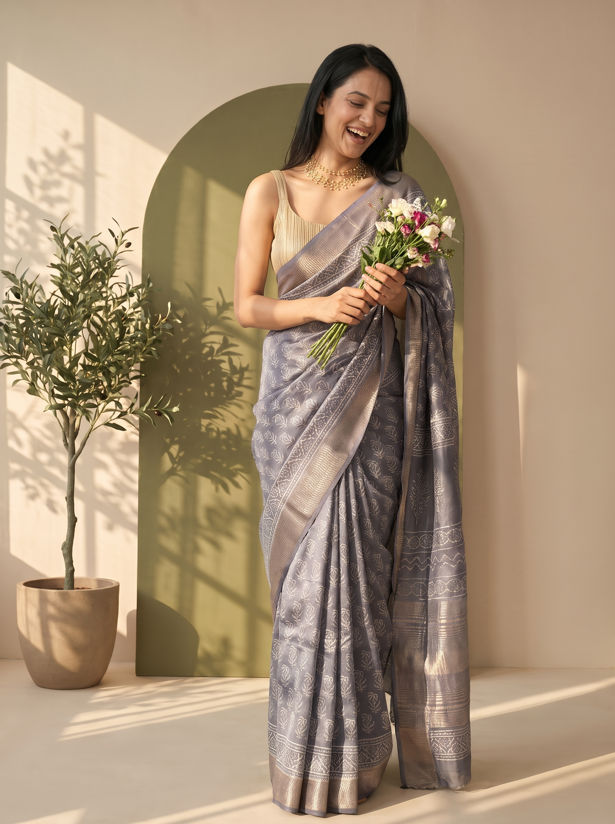 Virasat Maheshwari Cotton Silk Saree