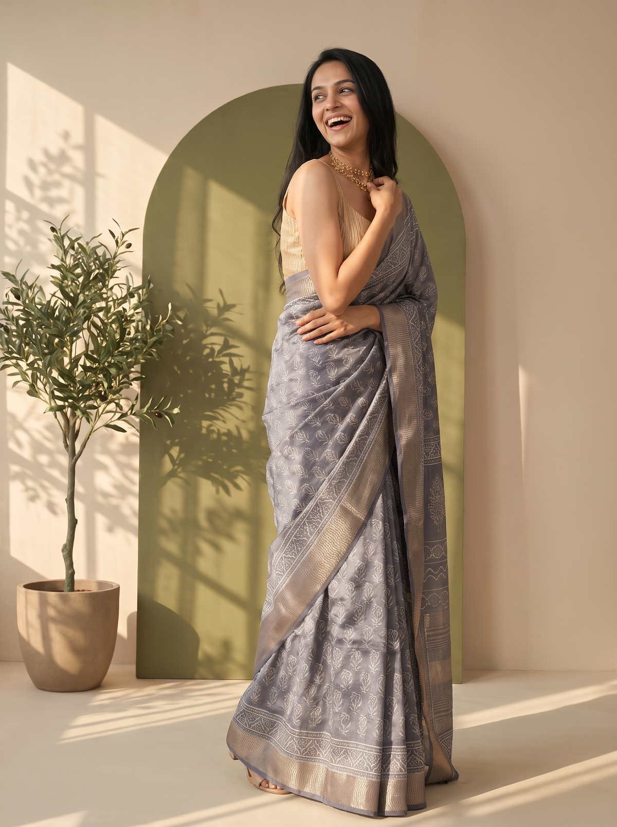 Virasat Maheshwari Cotton Silk Saree