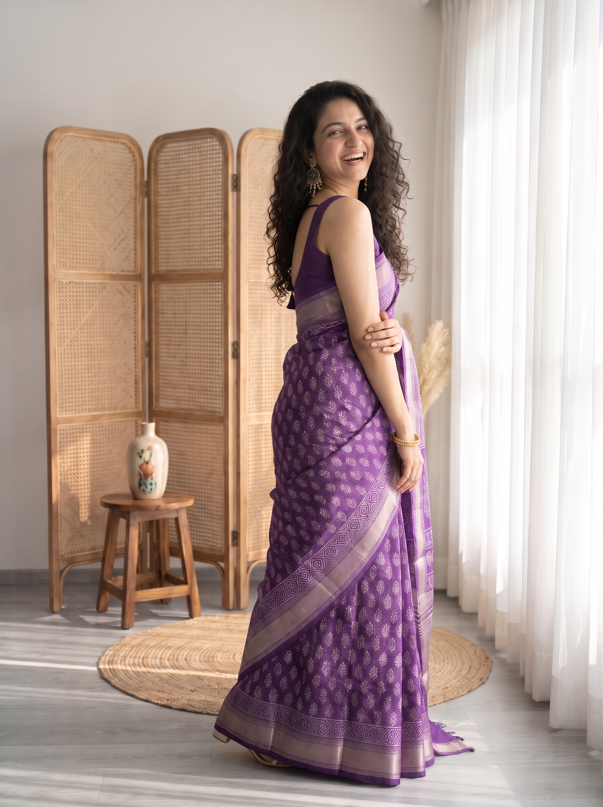 Ruvina Maheshwari Cotton Silk Saree