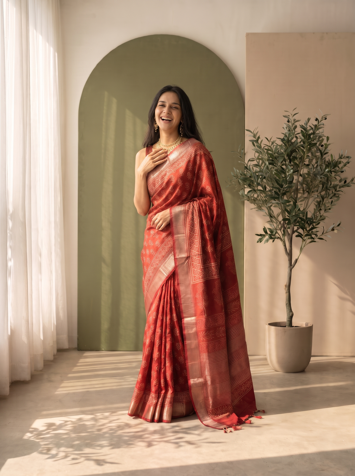 Oorvi Maheshwari Cotton Silk Saree