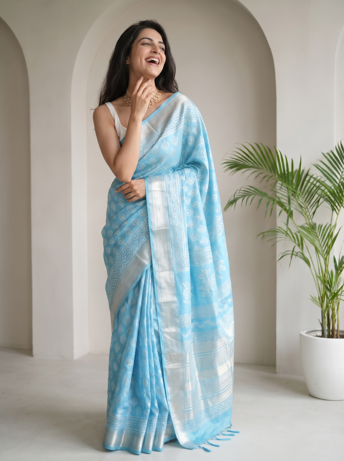 Koshaara Maheshwari Cotton Silk Saree