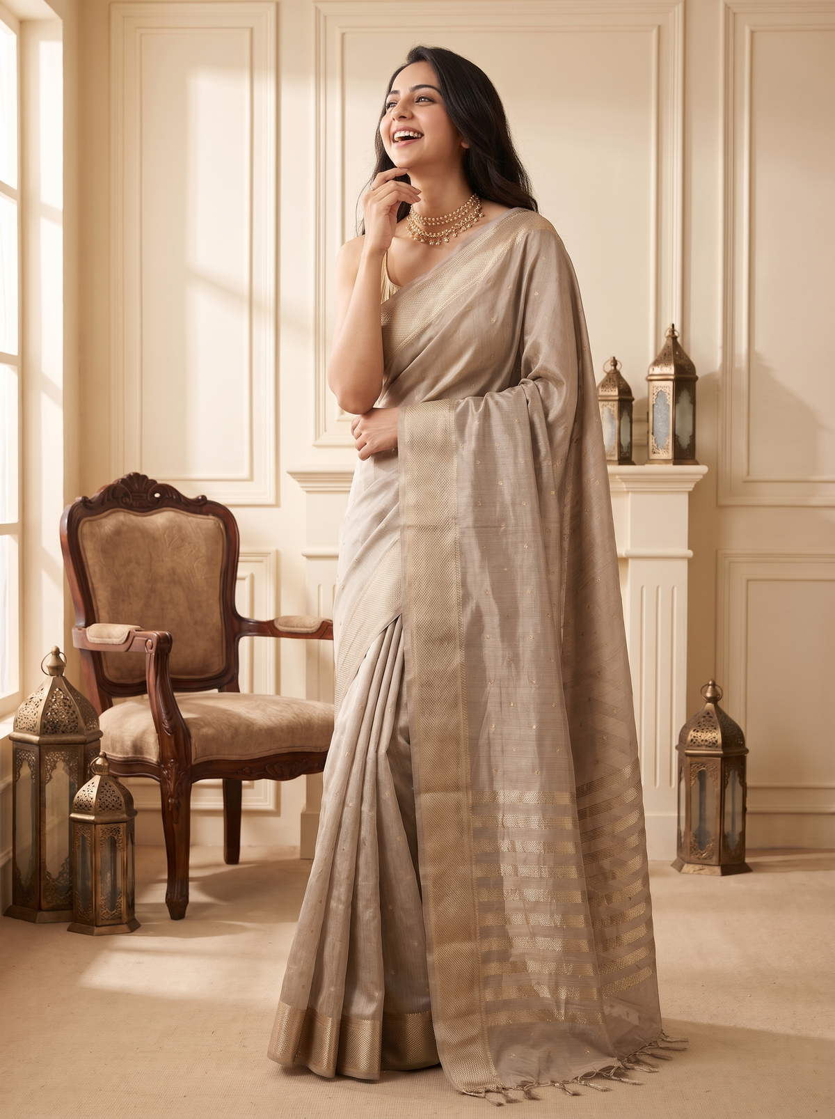Zareena Jari Silk Saree