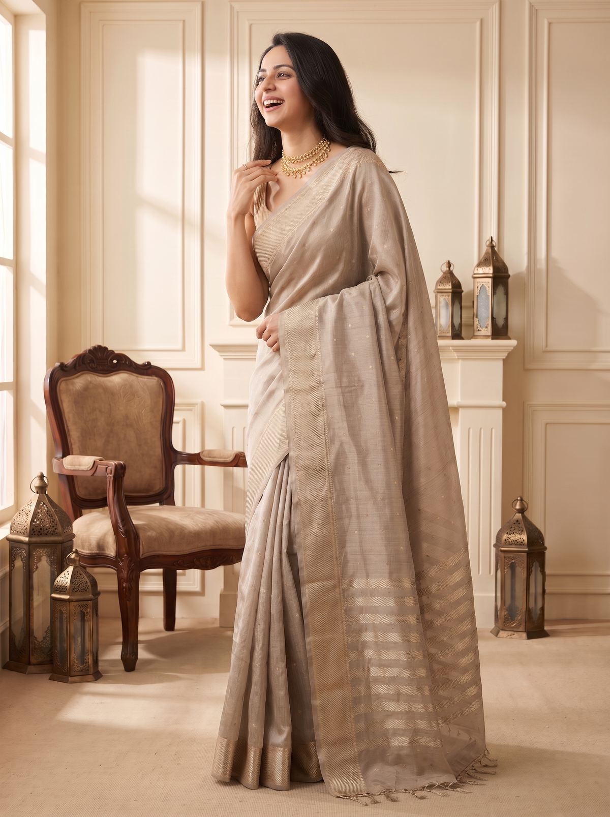 Zareena Jari Silk Saree