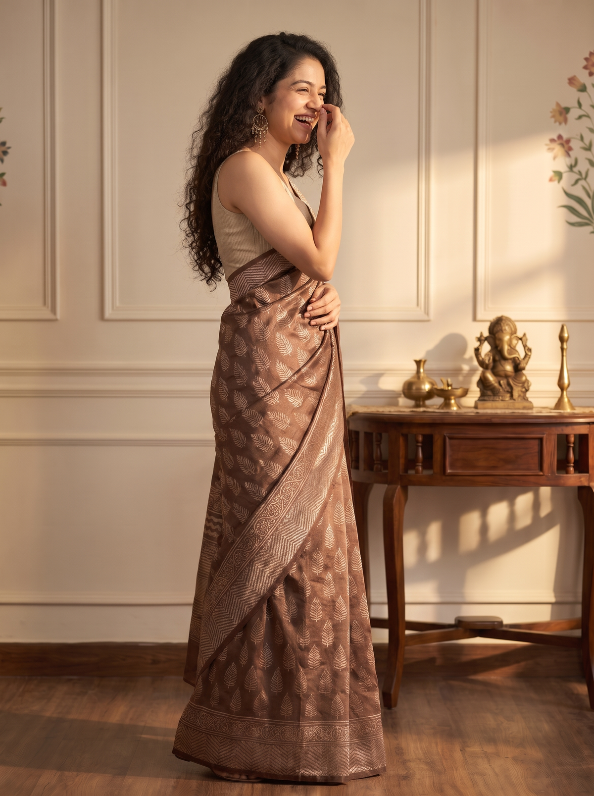 Inara Maheshwari Cotton Silk Saree