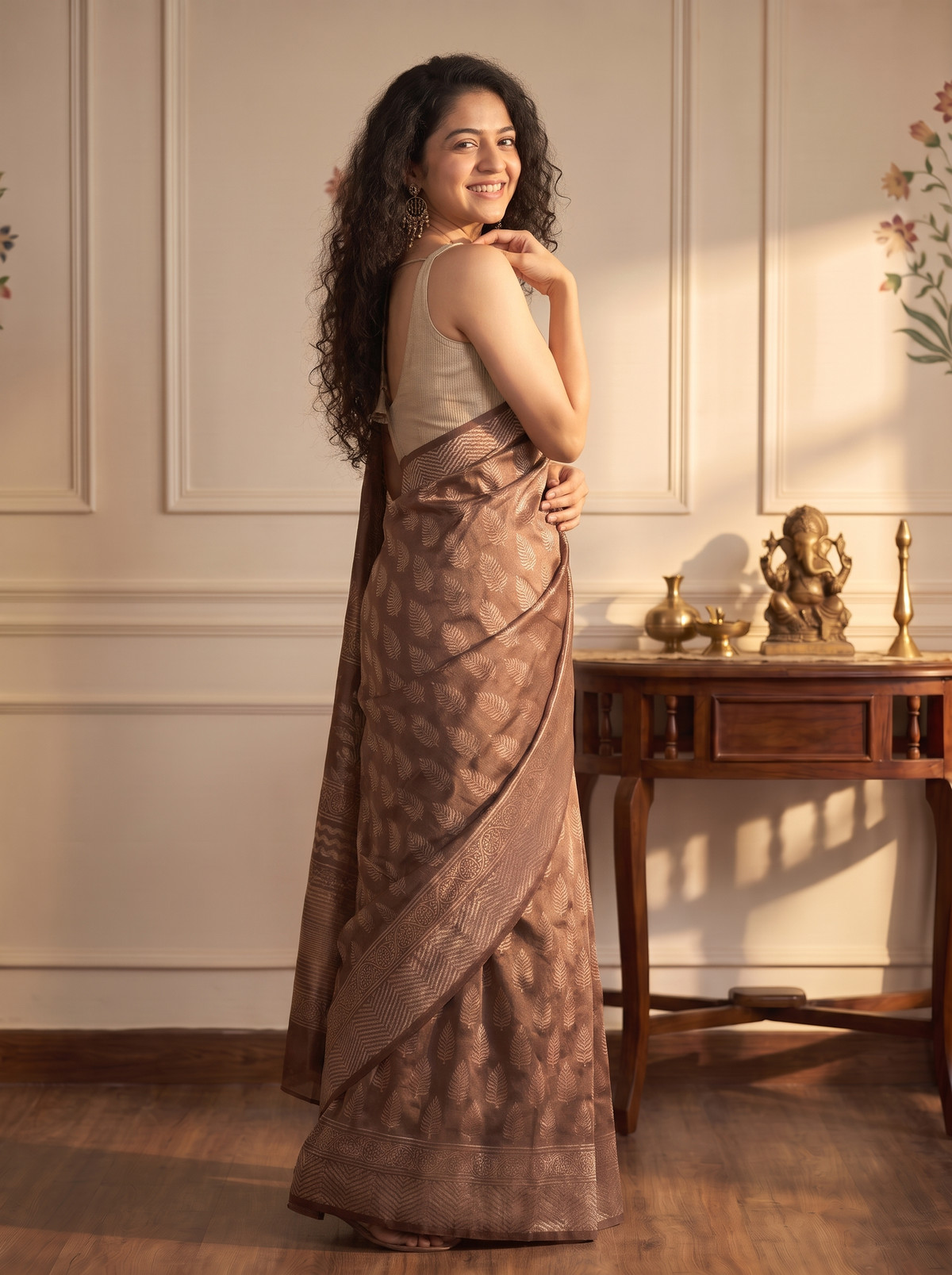 Inara Maheshwari Cotton Silk Saree