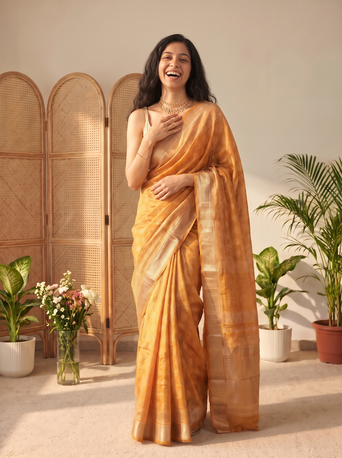 Nayora Maheshwari Cotton Silk Saree
