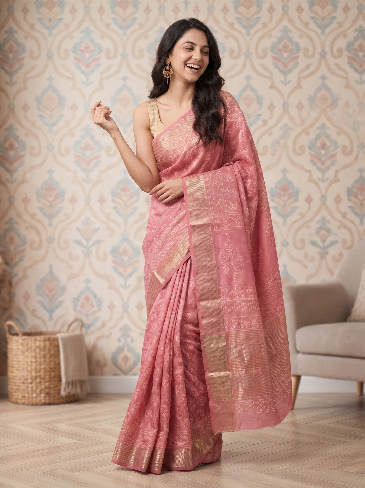 Ojasvi Maheshwari Cotton Silk Saree
