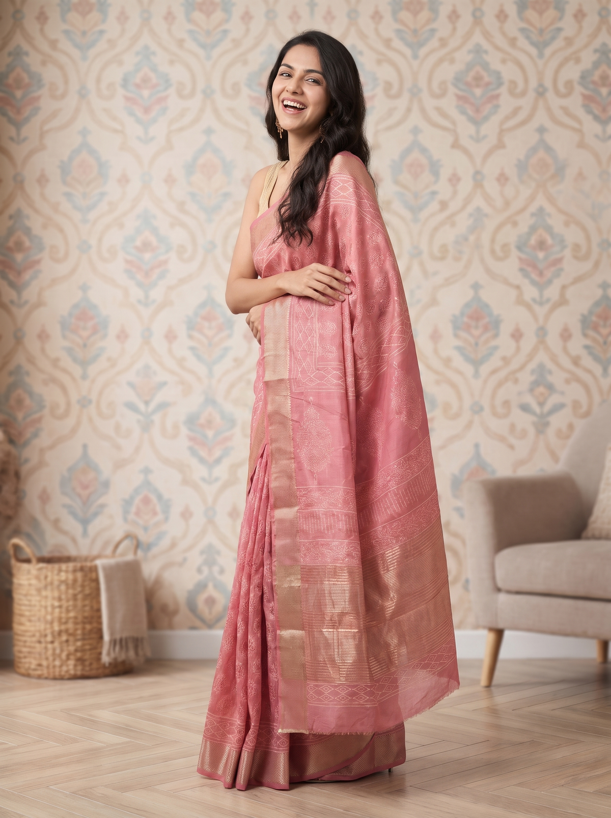 Ojasvi Maheshwari Cotton Silk Saree