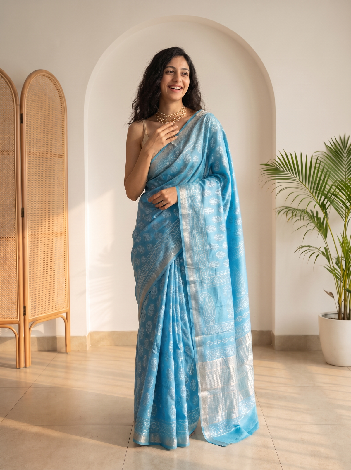 Suvika Maheshwari Cotton Silk Saree