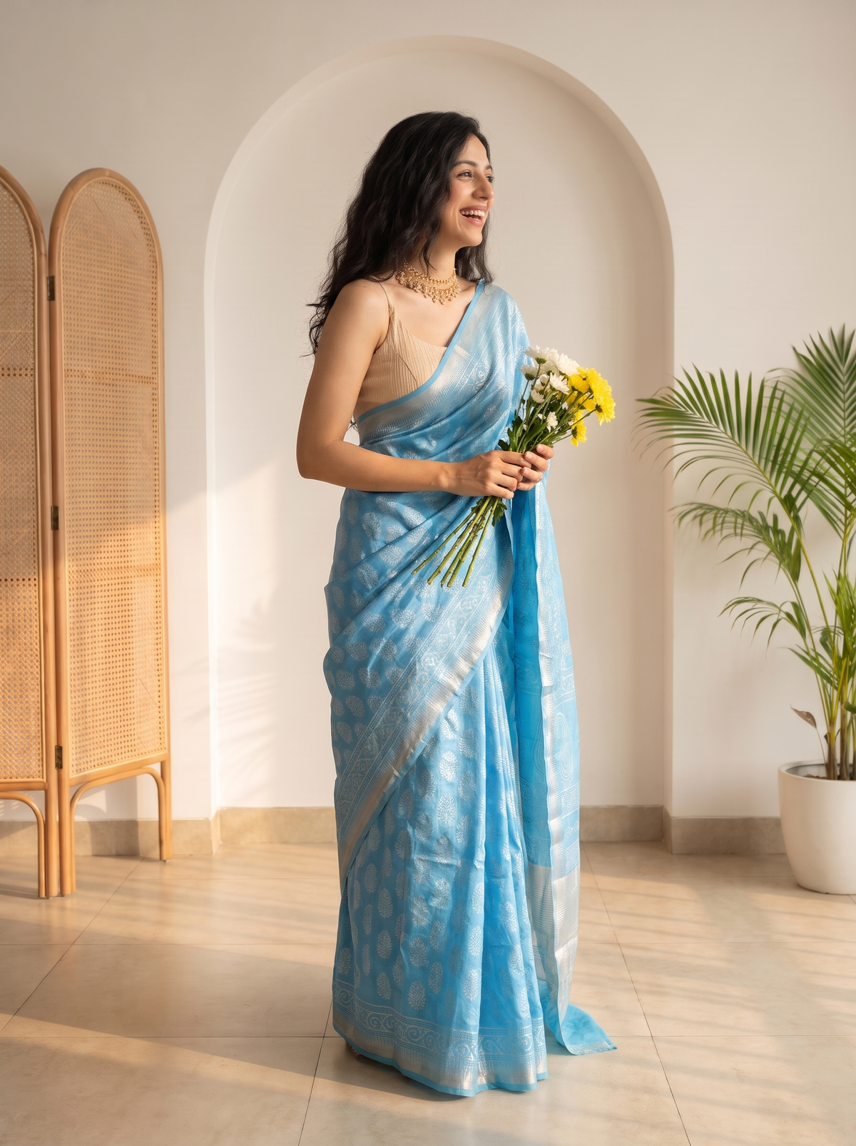 Suvika Maheshwari Cotton Silk Saree