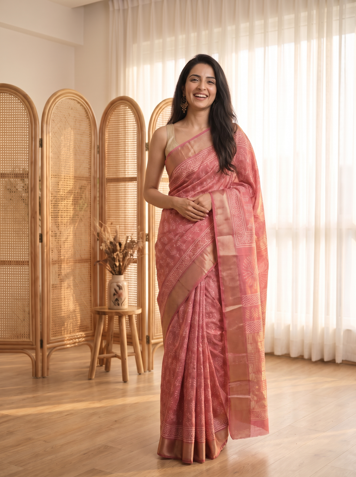 Sairika Maheshwari Cotton Silk Saree