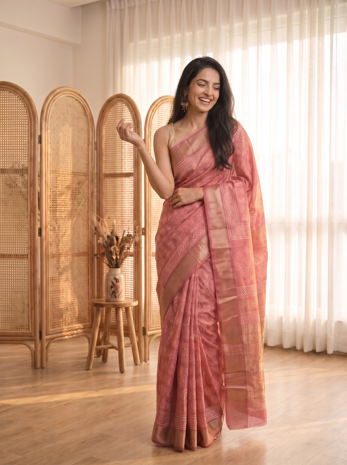 Sairika Maheshwari Cotton Silk Saree