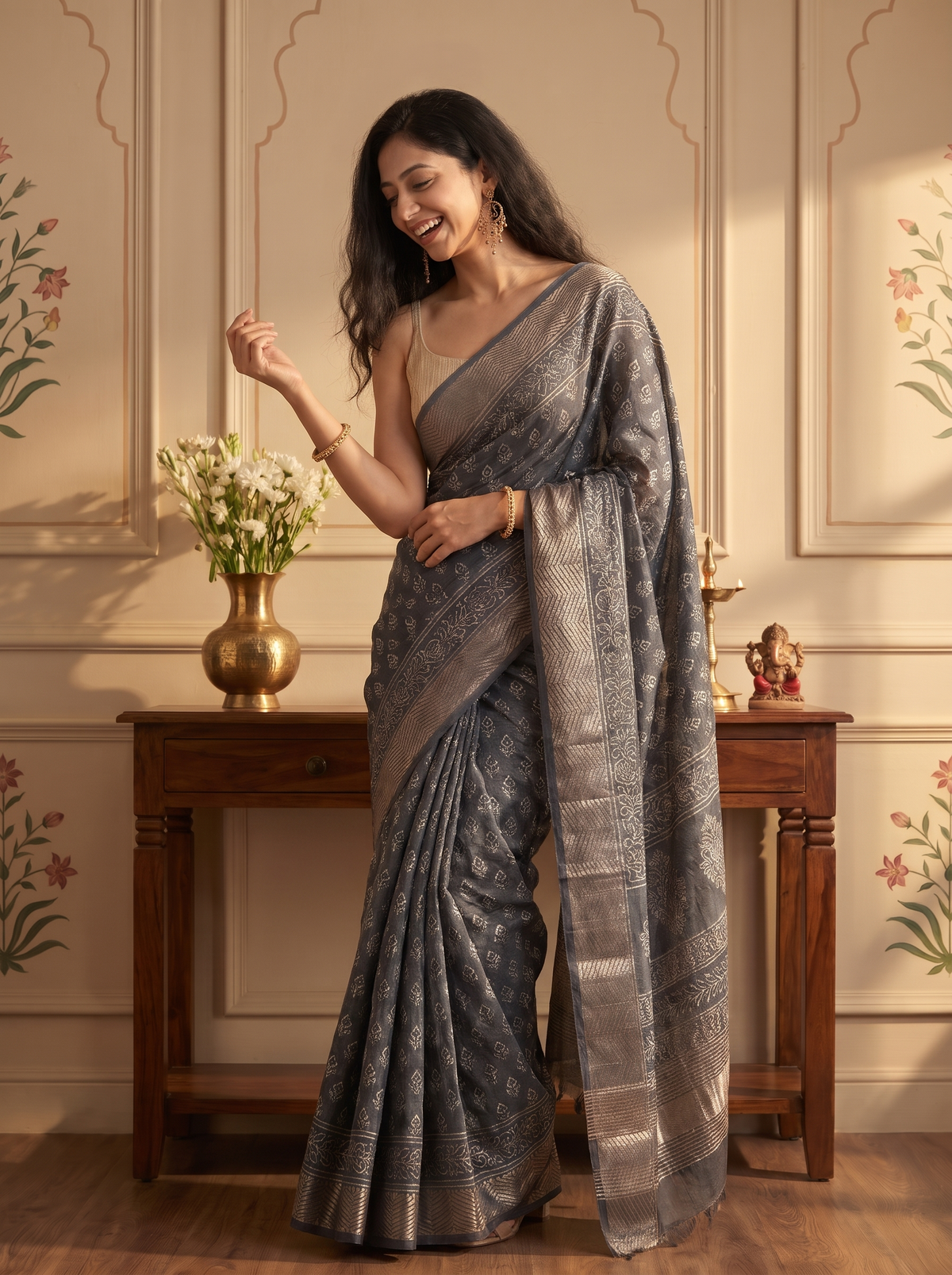 Nayeli Maheshwari Cotton Silk Saree