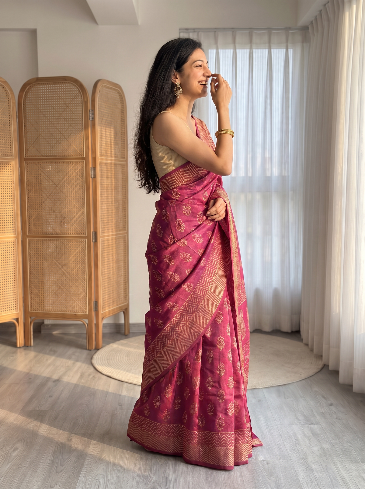 Evara Maheshwari Cotton Silk Saree