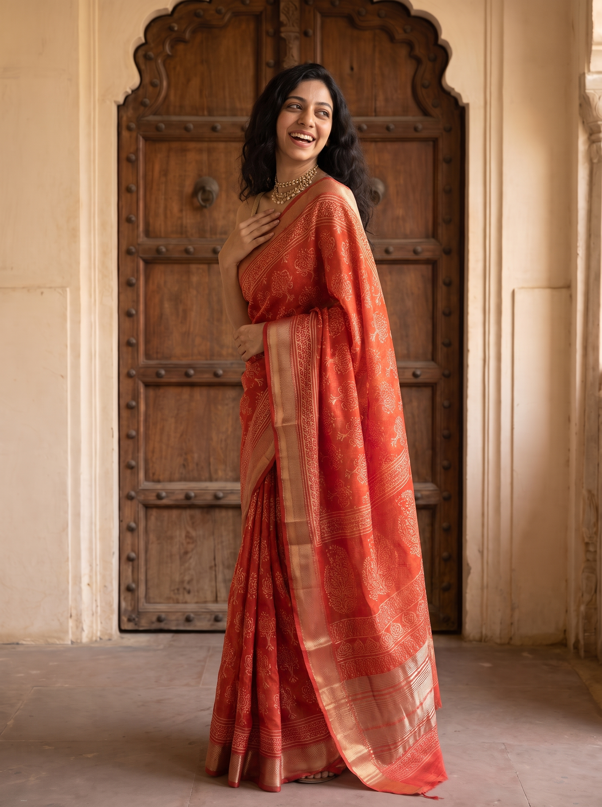 Amvisha Maheshwari Cotton Silk Saree
