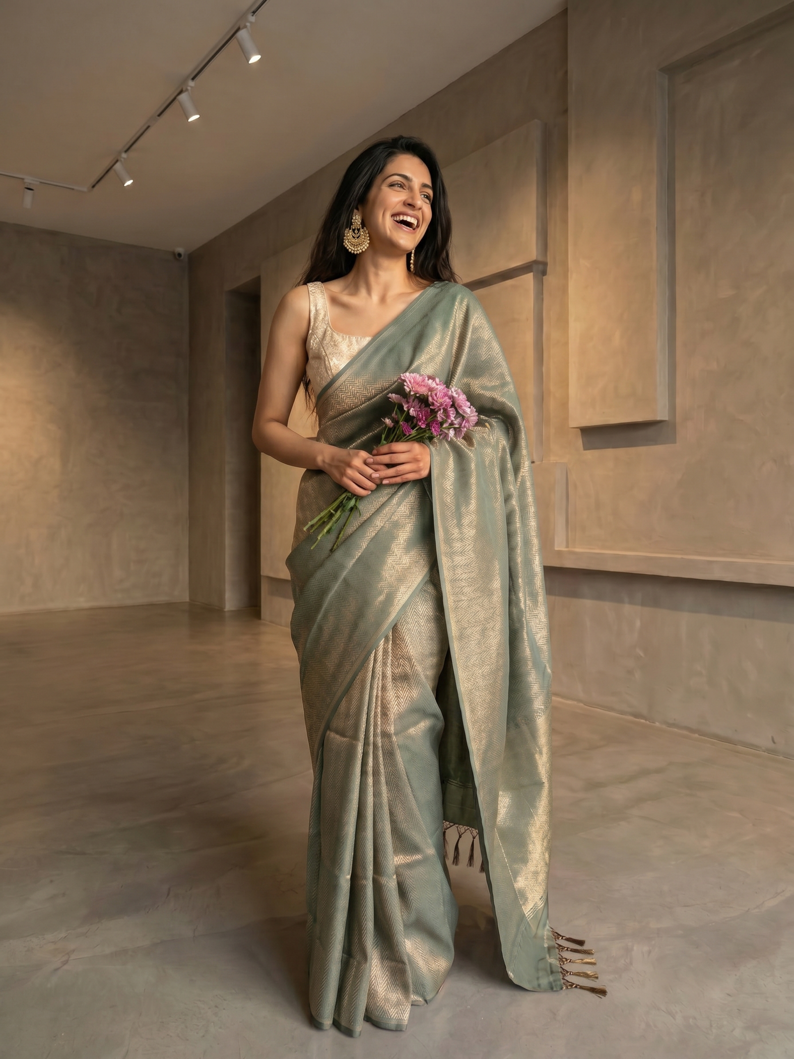 Rooprekha Jari Cotton Silk Saree