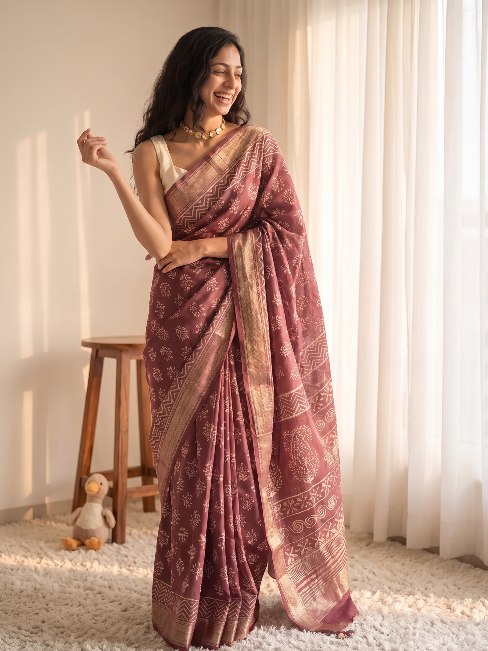 Aira Maheshwari Cotton Silk