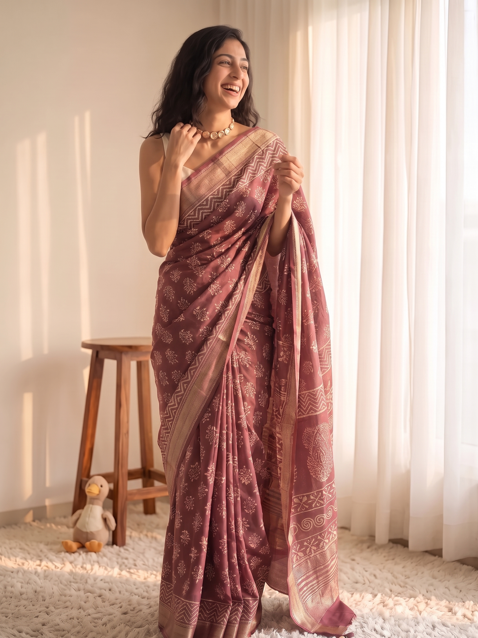 Aira Maheshwari Cotton Silk