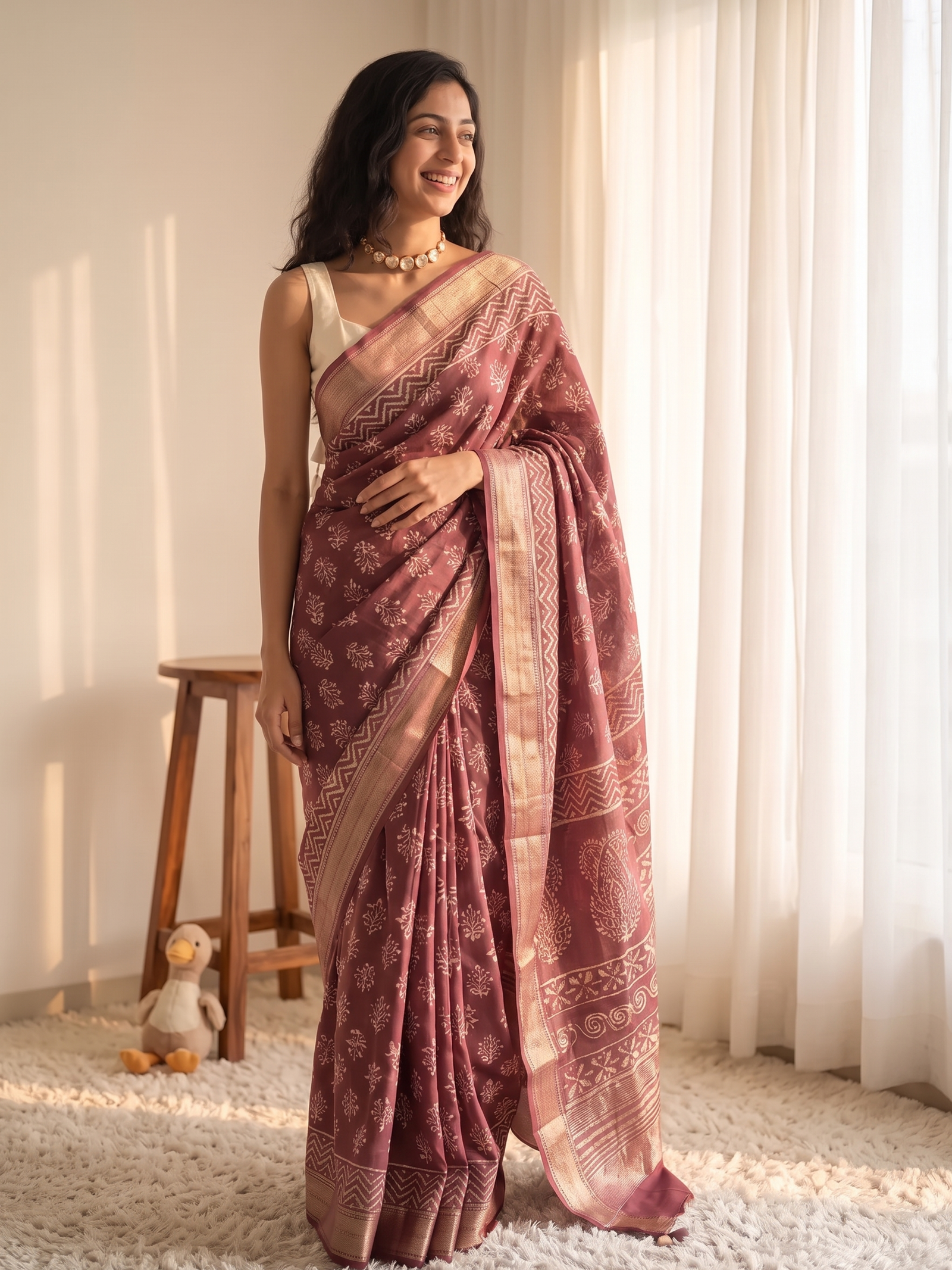 Aira Maheshwari Cotton Silk