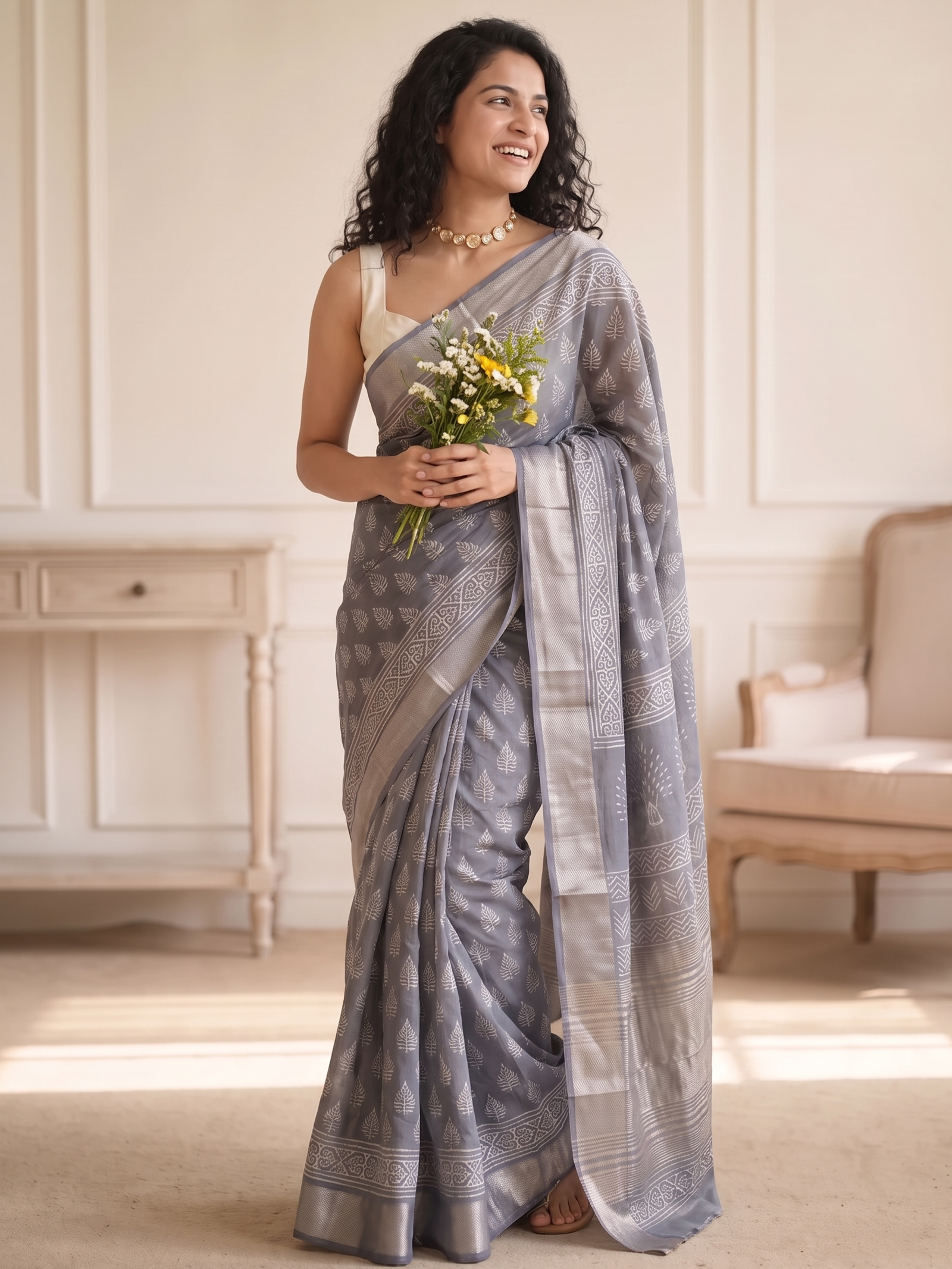 Evara Maheshwari Cotton Silk