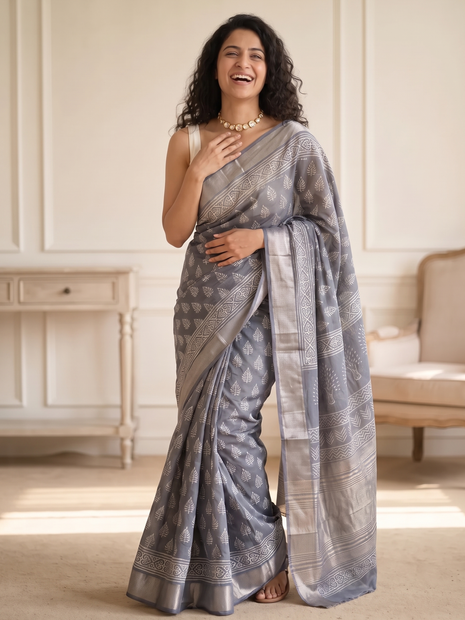 Evara Maheshwari Cotton Silk
