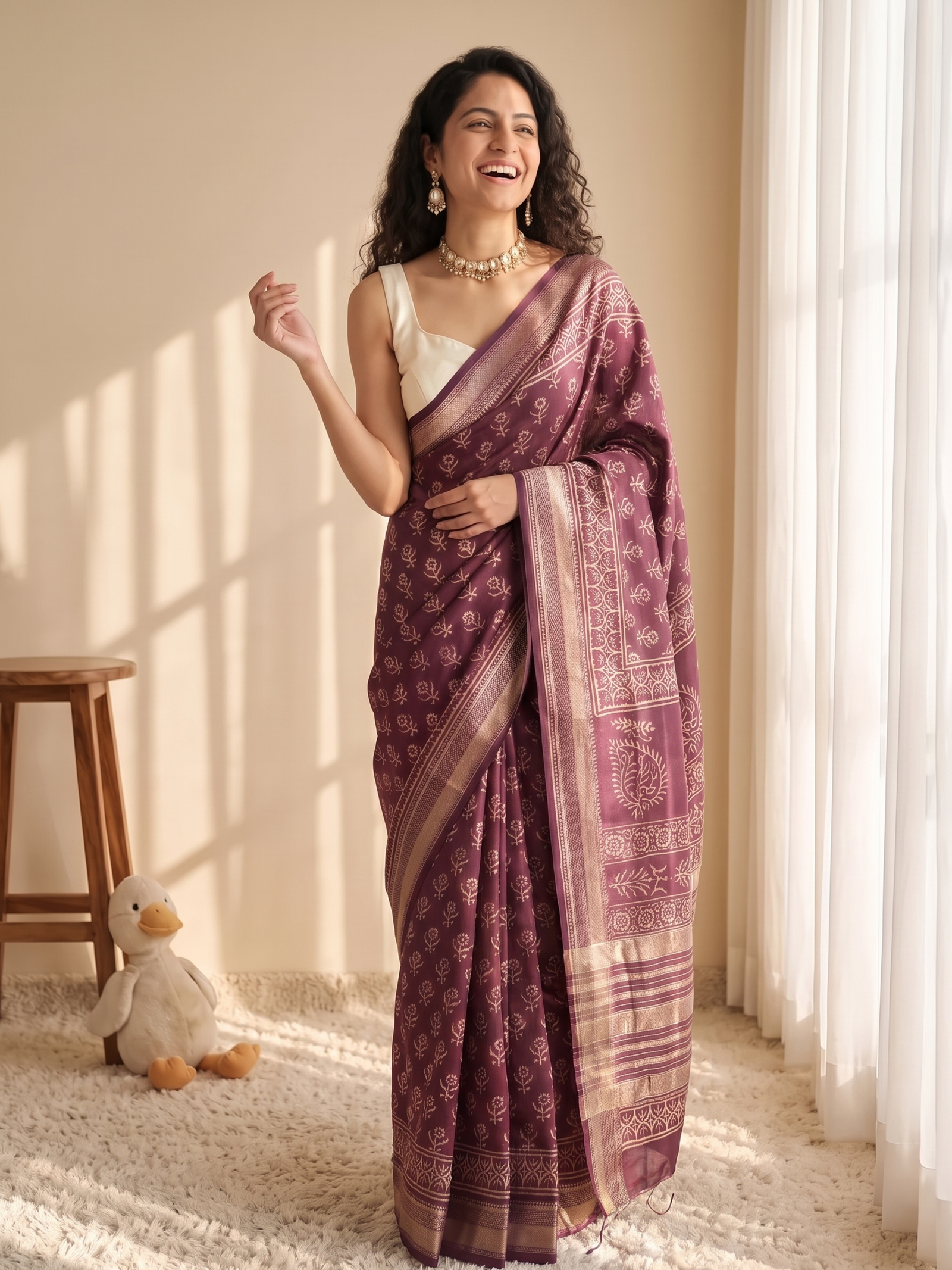 Elara Maheshwari Cotton Silk