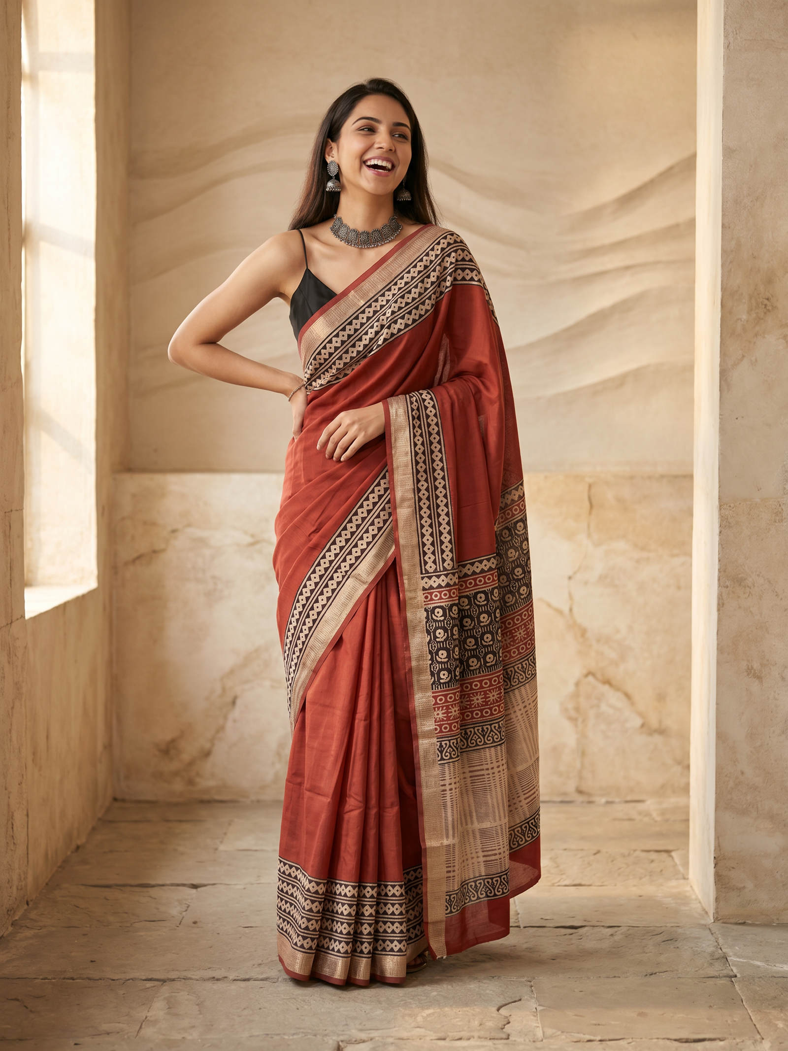 Neyra Maheshwari Cotton Silk Saree