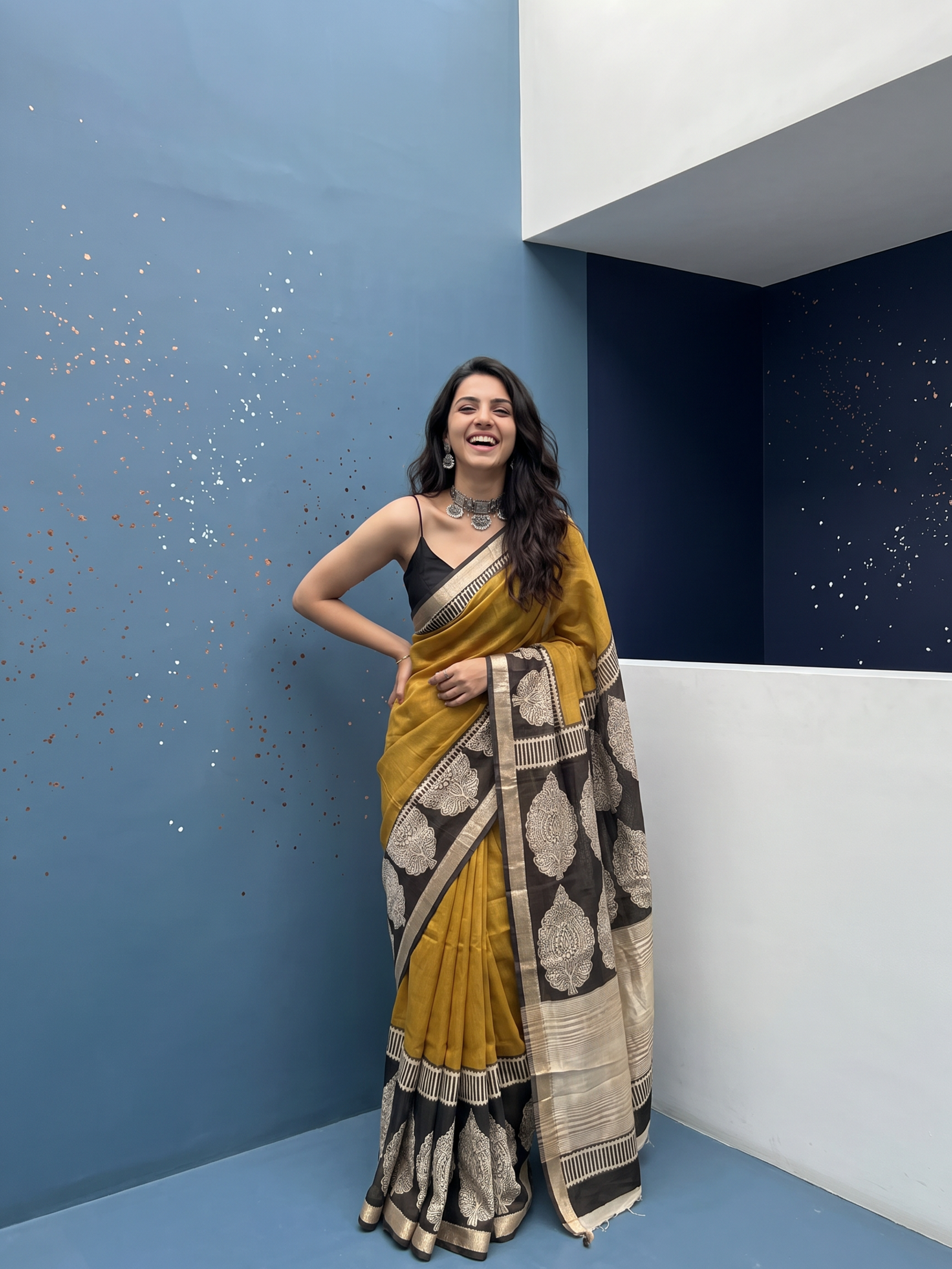 Loom Legacy Maheshwari Cotton Silk Saree