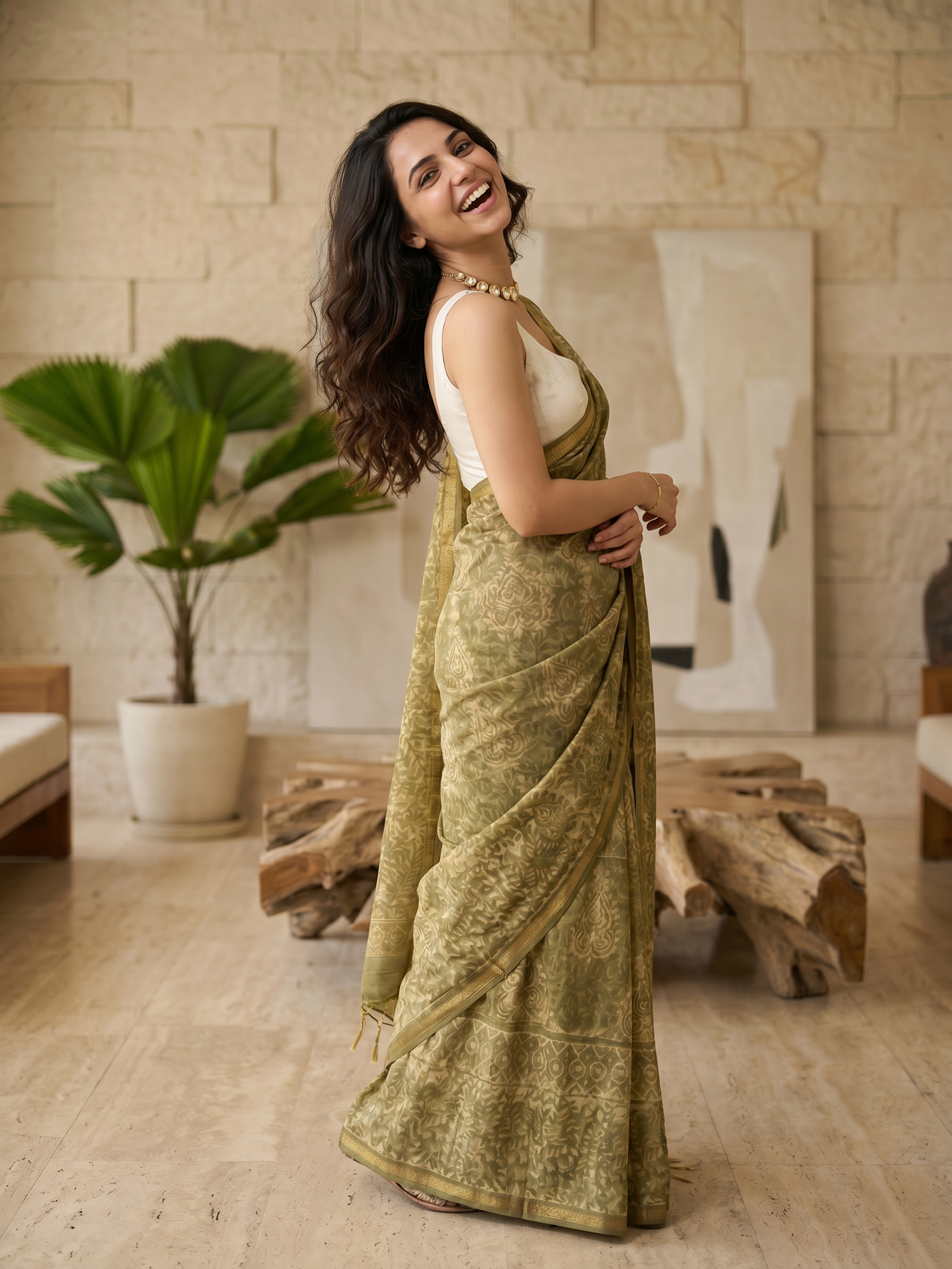 Vaidehi Maheshwari Cotton Silk Saree
