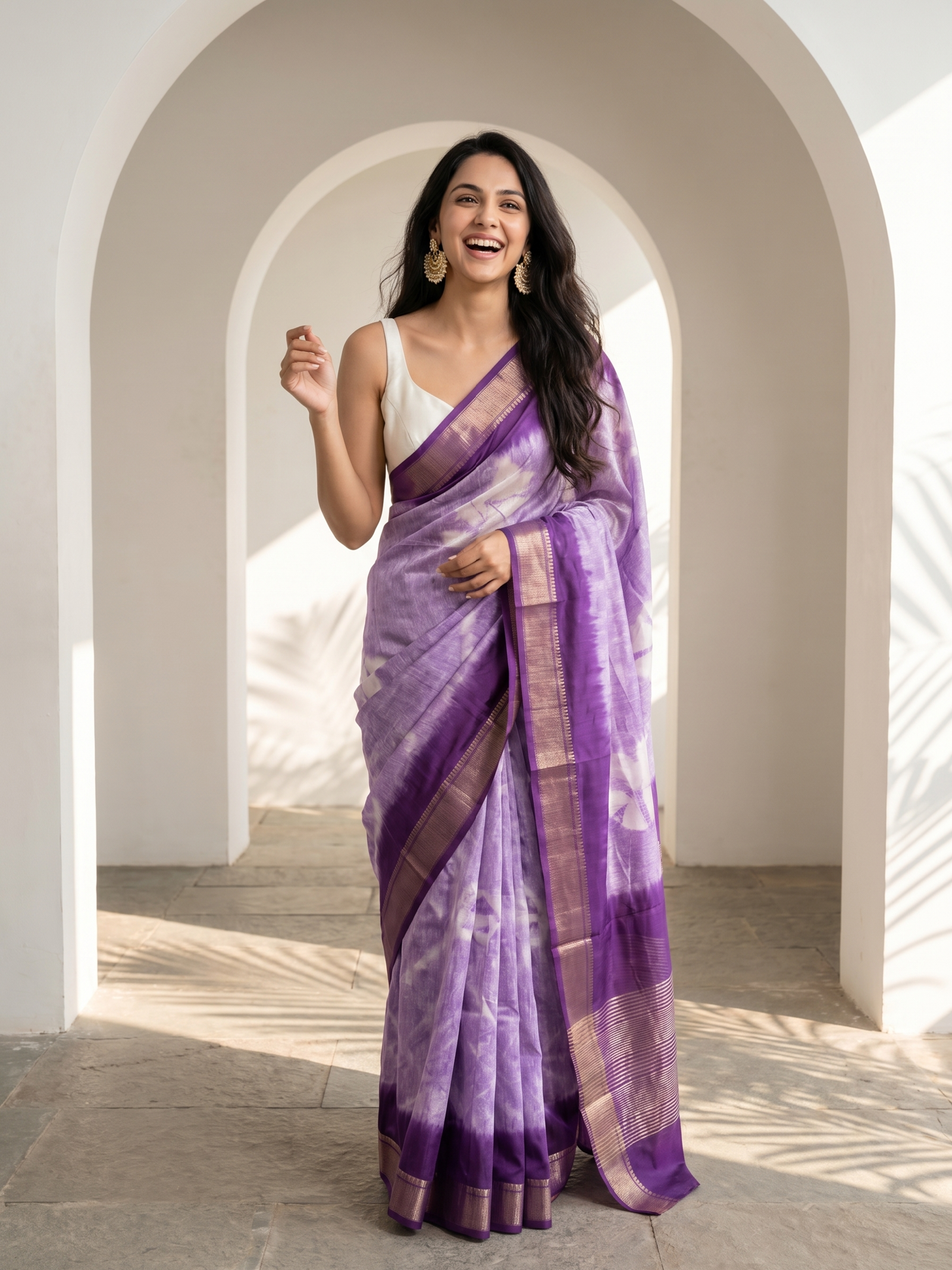 Meher Cotton Silk Maheshwari Saree