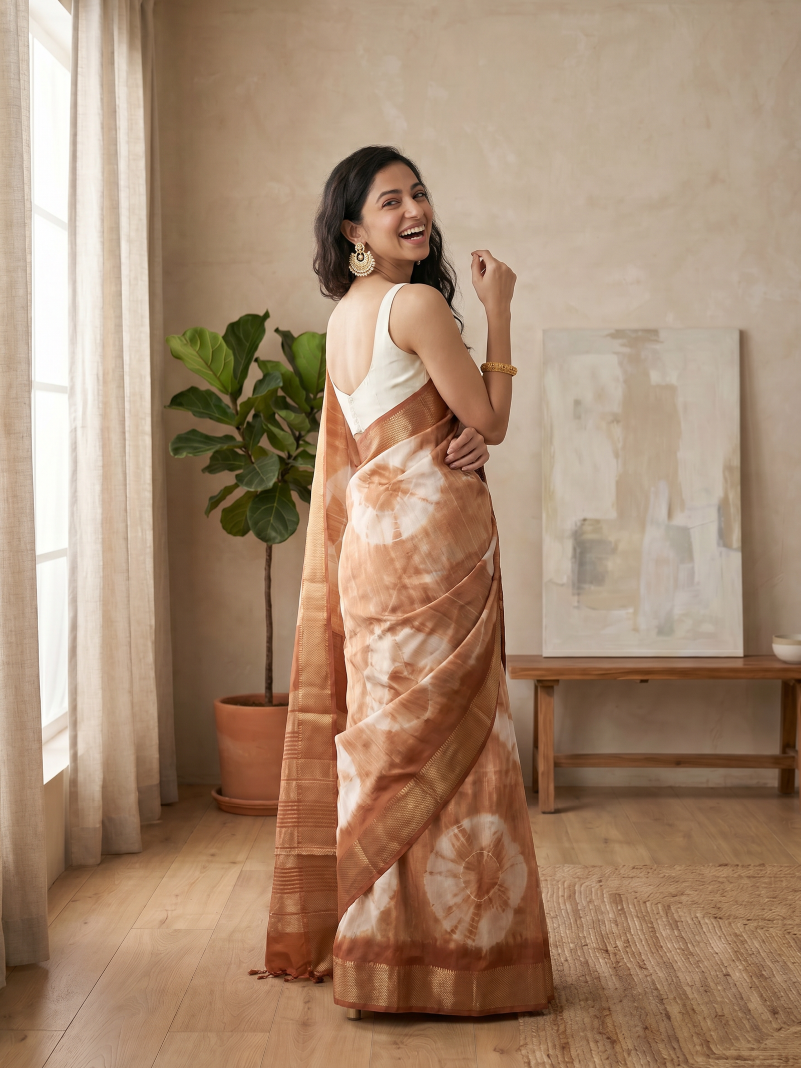 Lahari Maheshwari Cotton Silk Saree