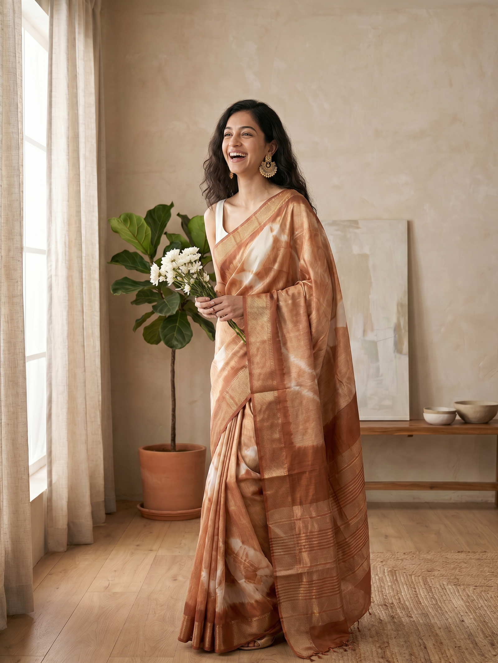 Lahari Maheshwari Cotton Silk Saree