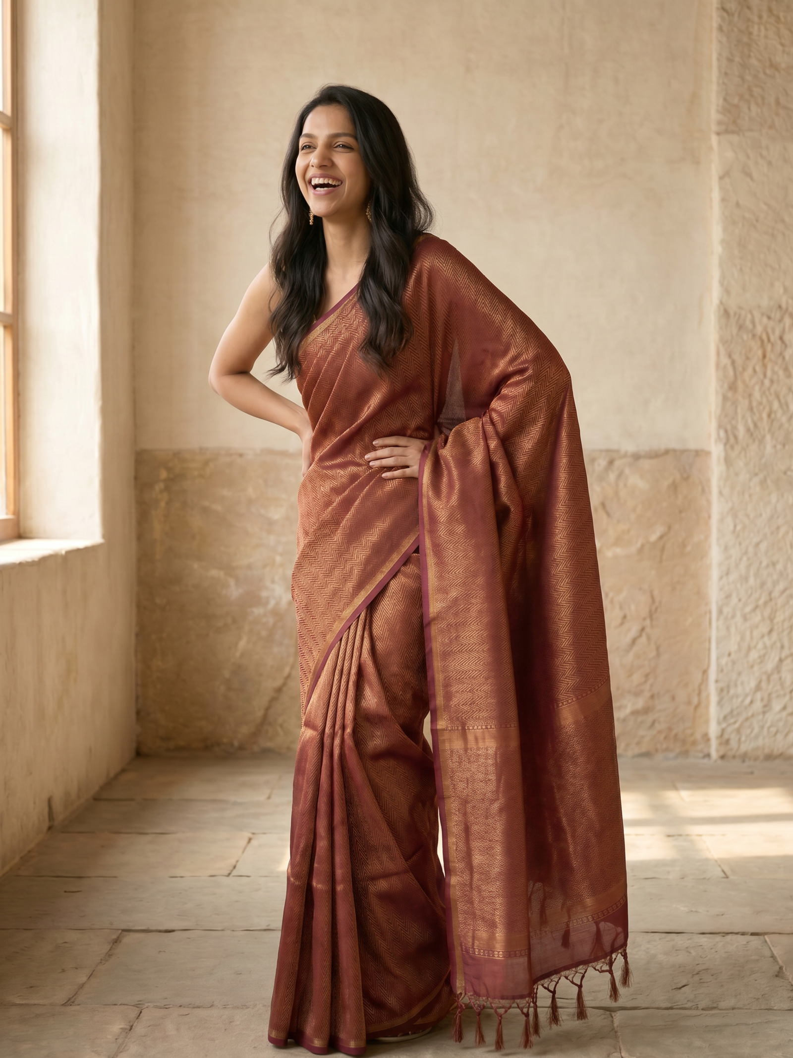 Avani Jari Cotton Silk Saree