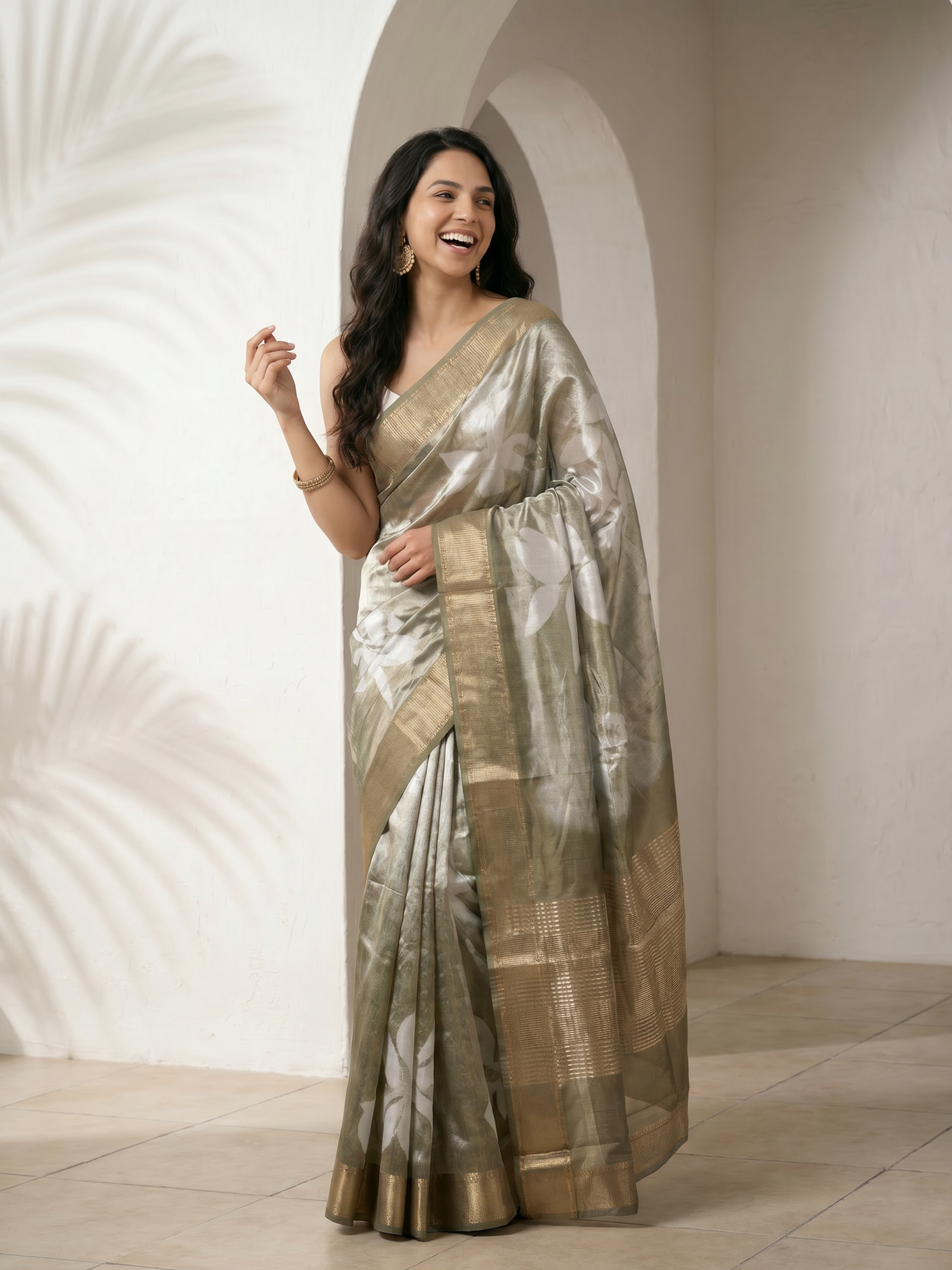 Rangriti Maheshwari Cotton Silk Saree