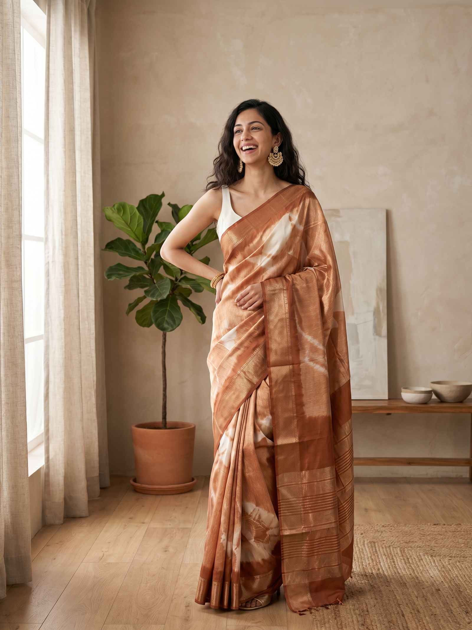 Lahari Maheshwari Cotton Silk Saree