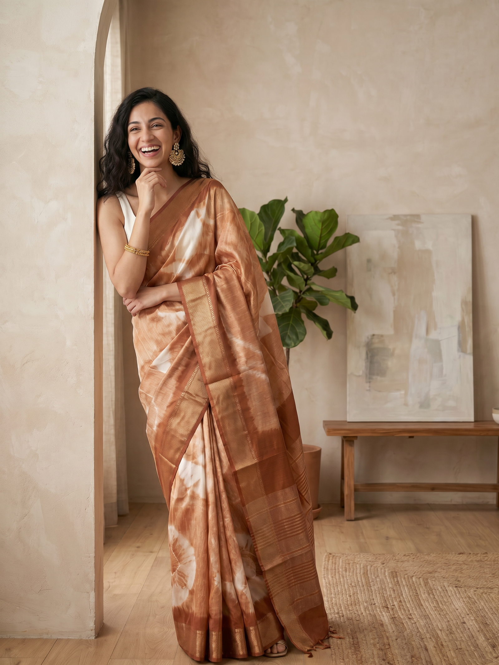 Lahari Maheshwari Cotton Silk Saree