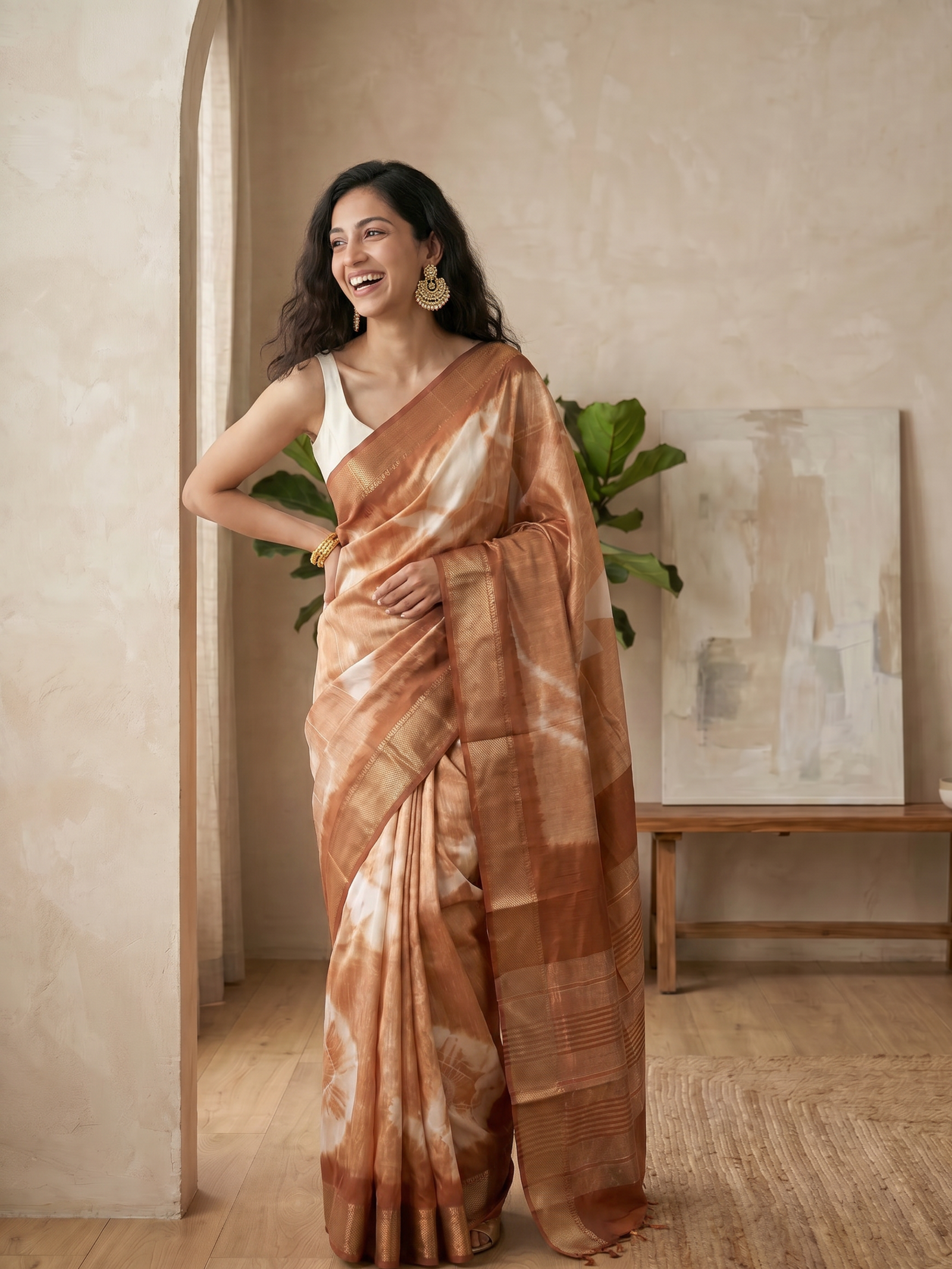 Lahari Maheshwari Cotton Silk Saree