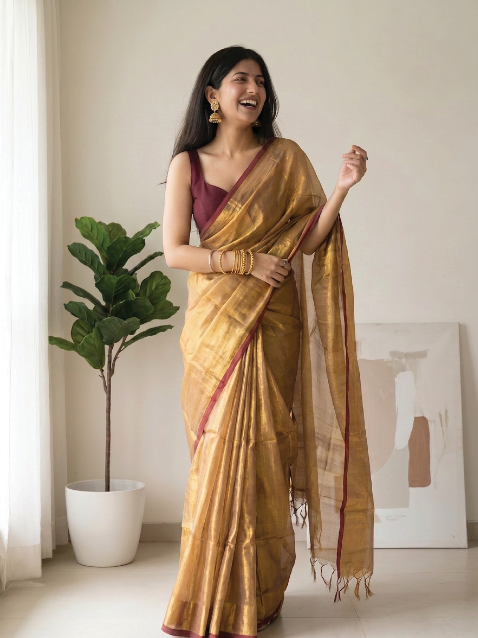Misti Cotton Tissue Saree