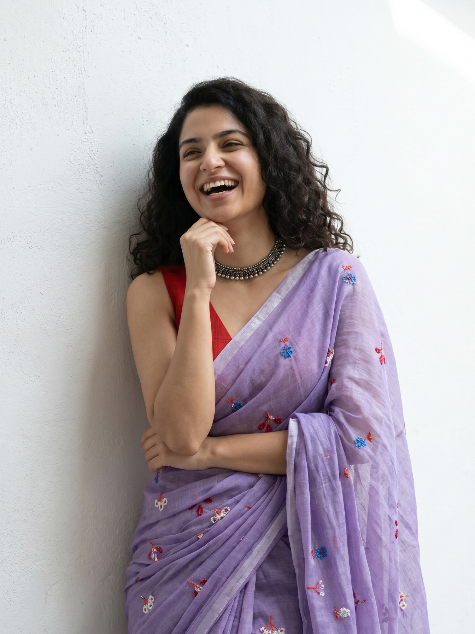 Katha Mulmul Saree